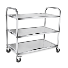 Restaurant Stainless Steel Mobile Delivery Dining Commercial Kitchen Equipment Detachable Trolley Hotel